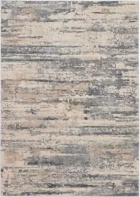 Nourison Beige And Gray 5'x7' Area Rug