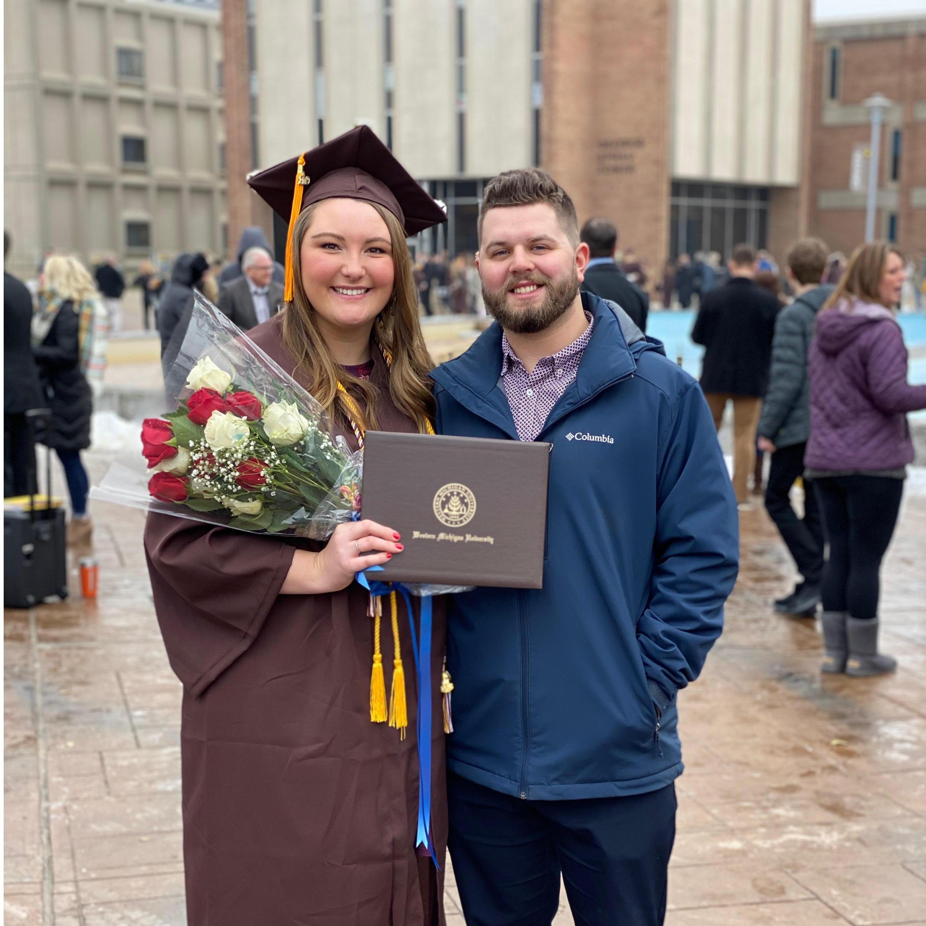 Graduation from WMU. December 2019