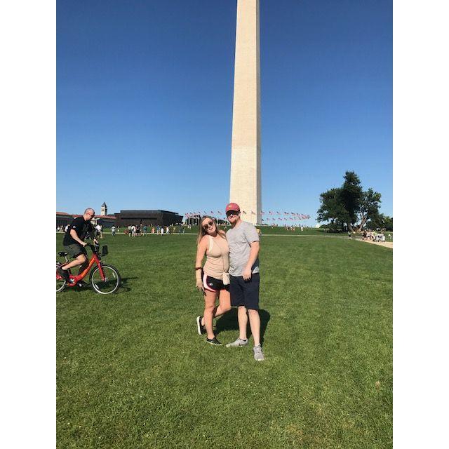 At the Washington Monument in DC in 2017