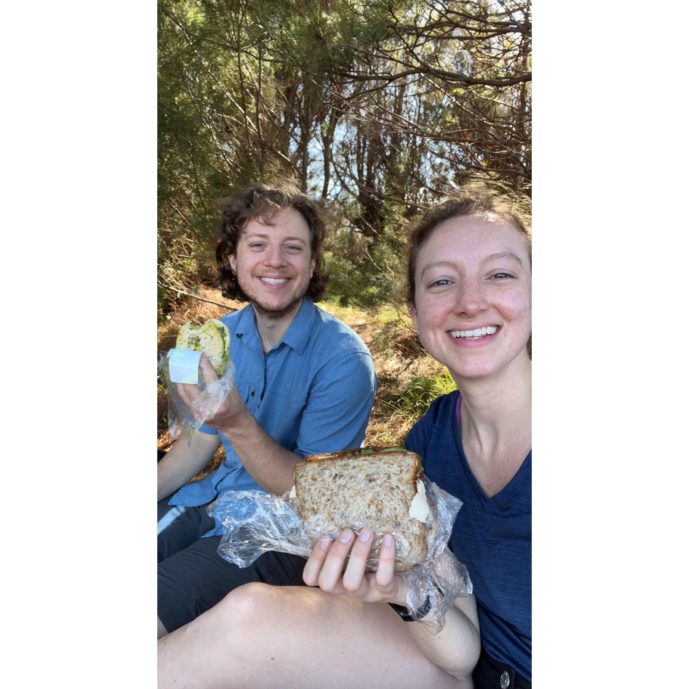 Sandwich break in Kauai!
