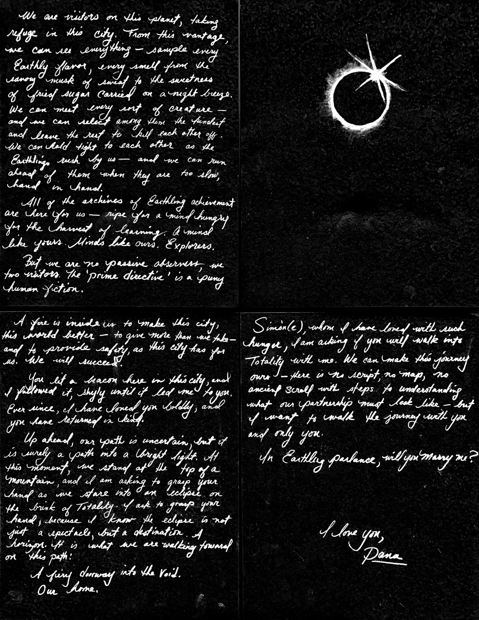 Their proposal.