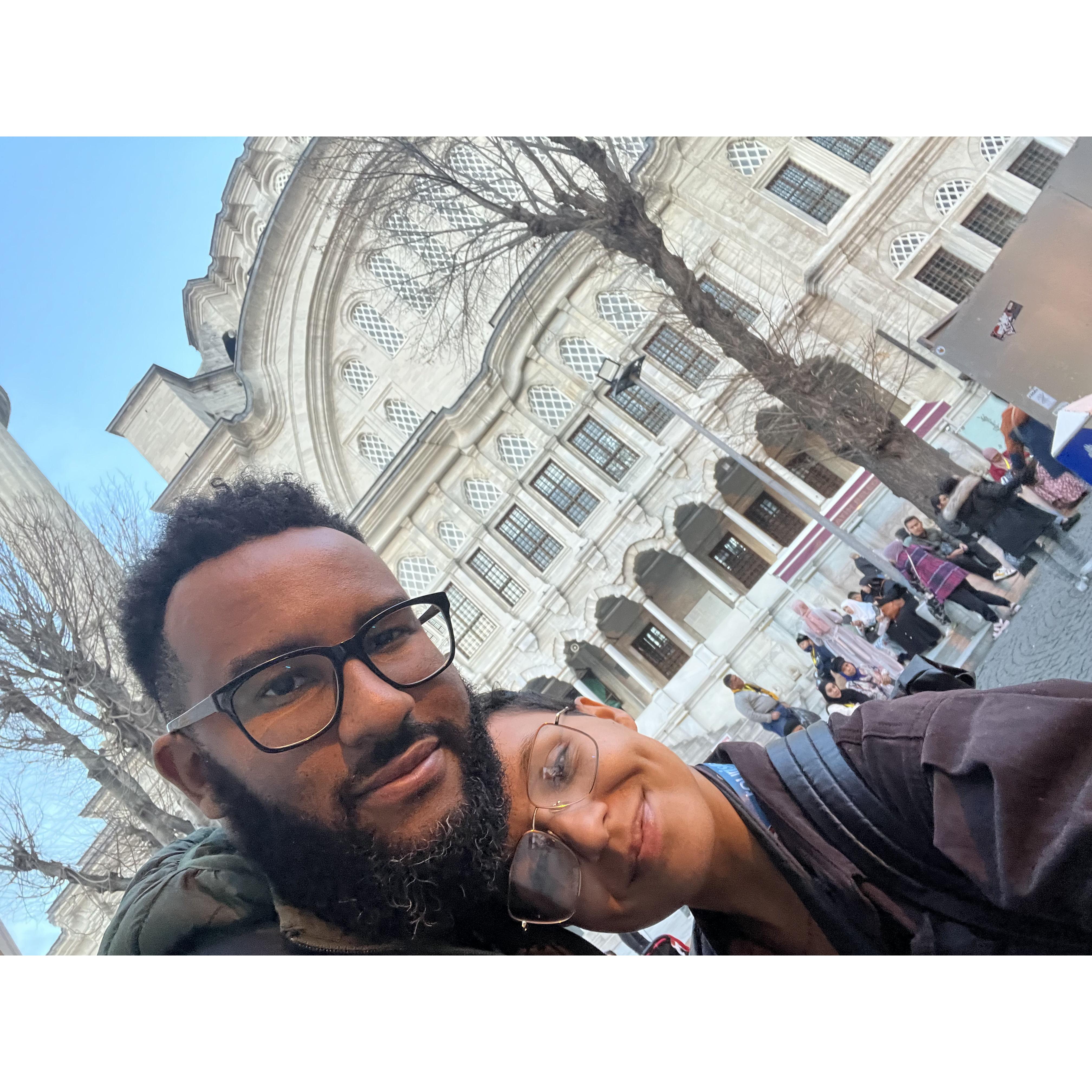 Our first international trip together, Istanbul, Turkiyë.