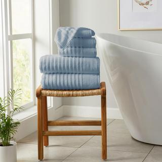 Karina 6-Piece Combed Cotton Bath Towel Set