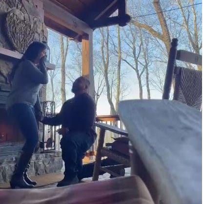 The moment I realized he was proposing!