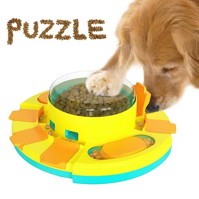 KADTC Dog Puzzle Toy Dogs Brain Stimulation Mentally Stimulating Toys Beginner Puppy Treat Food Feeder Dispenser Advanced Level 2 in 1 Interactive Smart Games for Small/Medium/Large Aggressive Chewers