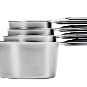 OXO Good Grips 4 Piece Stainless Steel Measuring Cups with Magnetic Snaps
