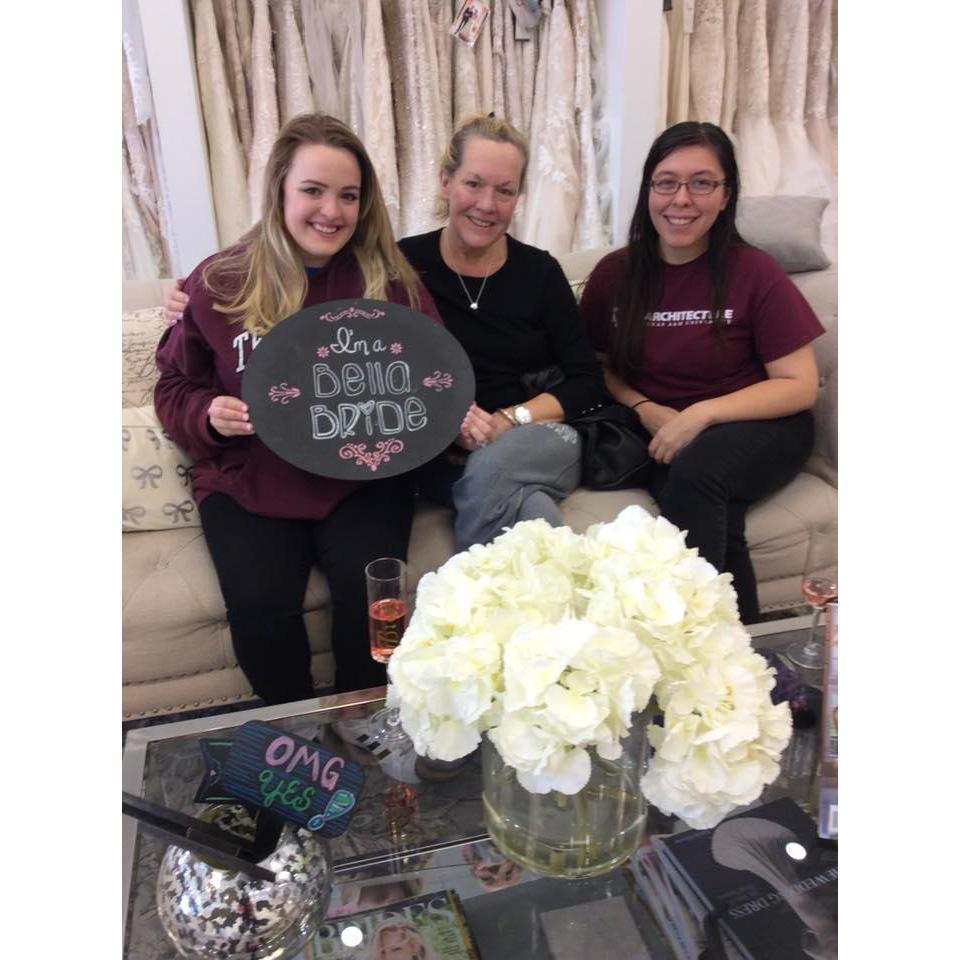 I said "YES" to the dress with my beautiful mother and Maid of Honor Kristal.