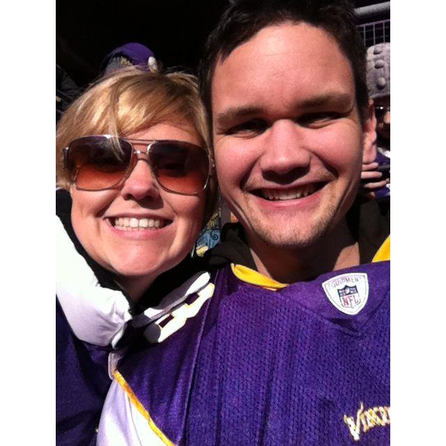 The time I took him to see his Minnesota Vikings! SKOOOOOOOL!