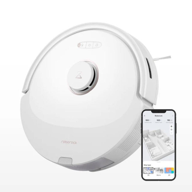 Roborock Q8 Max Robot Vacuum and Mop - White