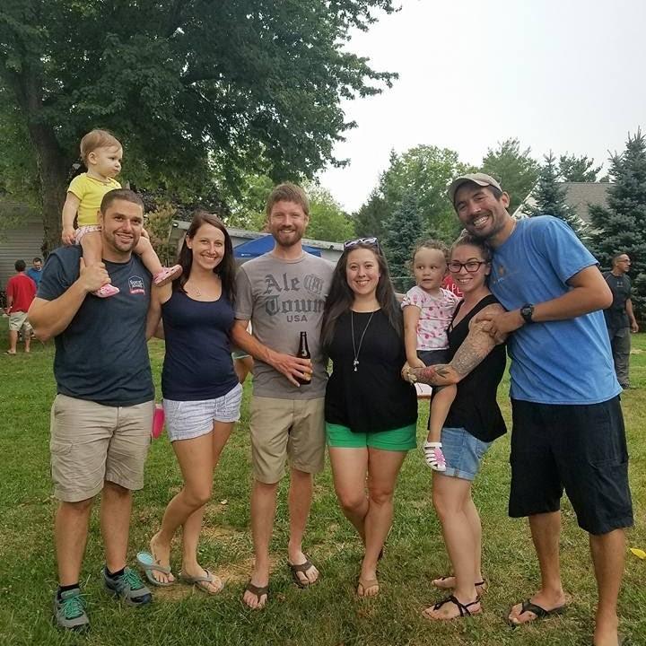 Hanging out at the annual Walter Crab Feast in July 2017.