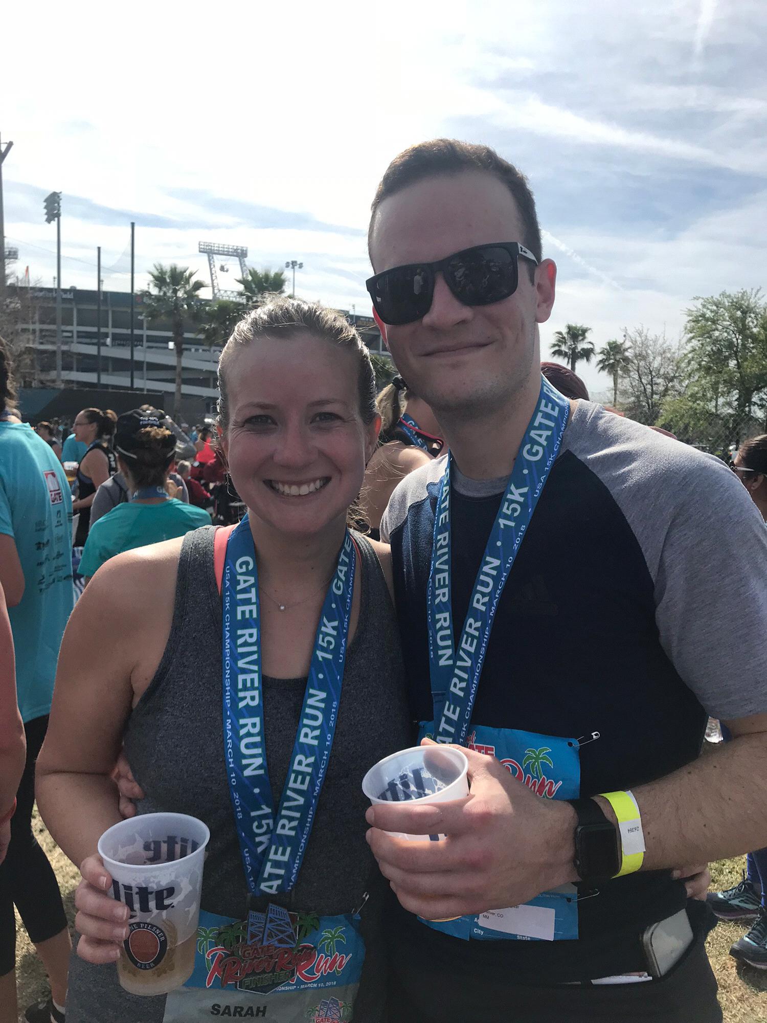 We ran the Gate River Run and didn’t kill each other, great success (March 2018)