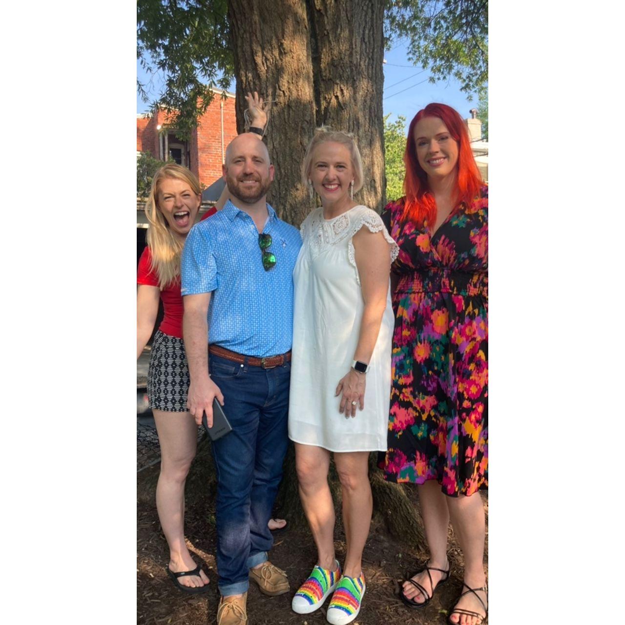 Taken about 5 minutes after Ryan (surprise!) proposed in Scuffletown Park in RVA