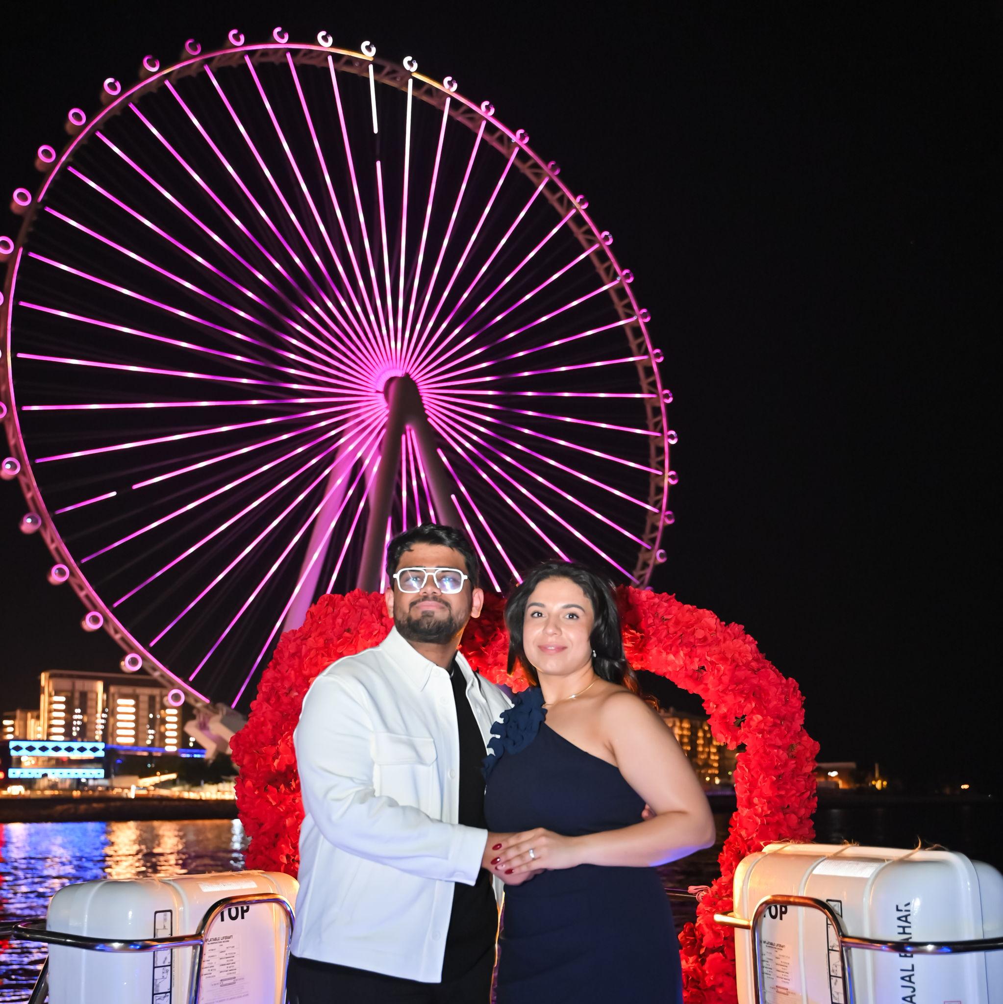 A little yacht, a lot of lights, and one life‑changing 'yes'