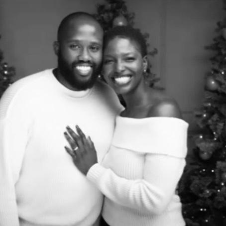 All smiles. Christmas photos.