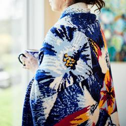 Bowerbird Studio Italian Merino Wool Luna Throw Blanket