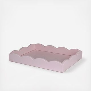 Scalloped Small Lacquered Ottoman Tray