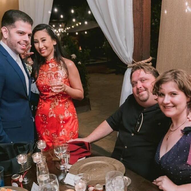 Melody and Edwin's Wedding, with Melody and Edwin.