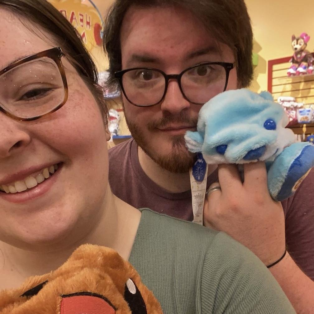 We made build-a-bears for each other