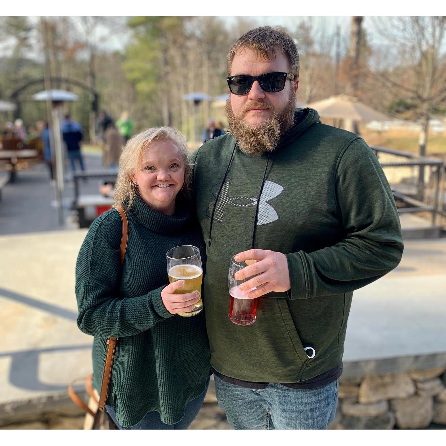 Family Christmas dinner in Asheville.