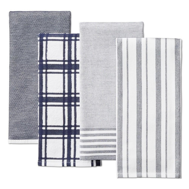 Williams Sonoma Multi-Pack Absorbent Towels, Set of 8, Navy Blue