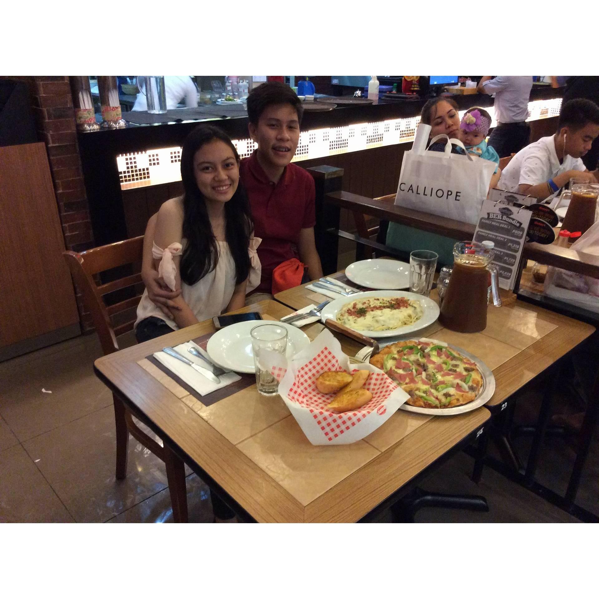 Shakey Date during our 1st year of being together