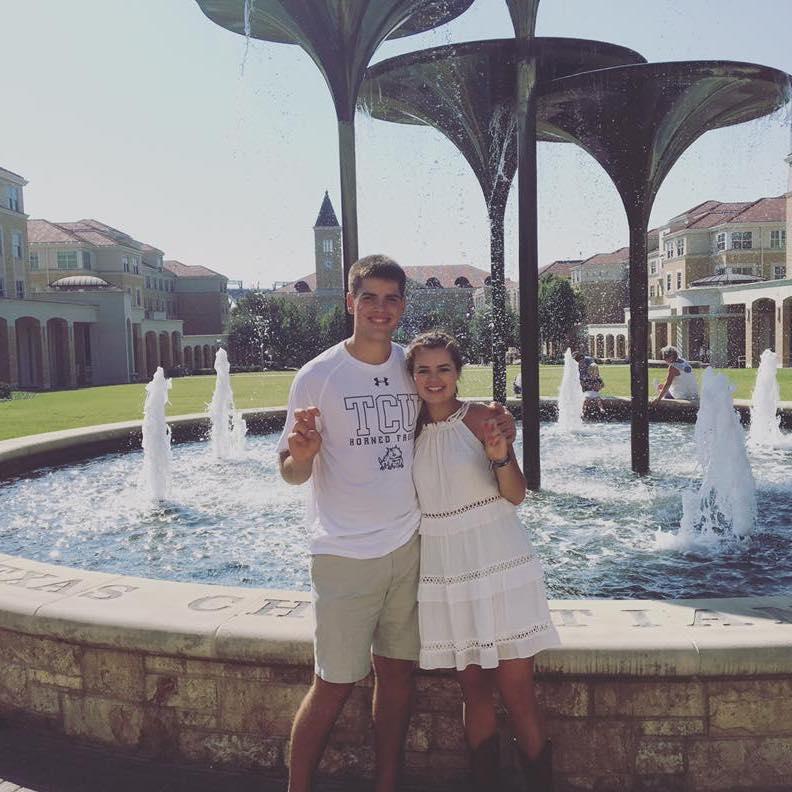 September 2017, Fort Worth, TX - Ryan's first trip to TCU. We only lasted the first half of the football game in the 100-degree heat!