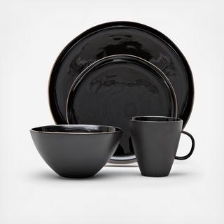Abbesses Noir 4-Piece Place Setting, Service for 1