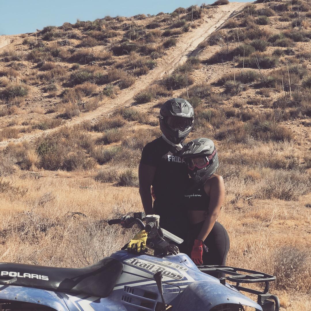 When we rode dirt bikes for Dre's 25th birthday