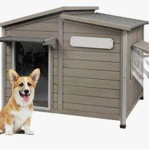 Petscosset Outdoor Weatherproof Wooden Dog House