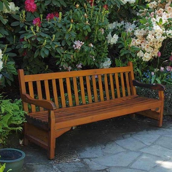 Outdoor Bench – The perfect spot to sip coffee and talk to Jesus.
