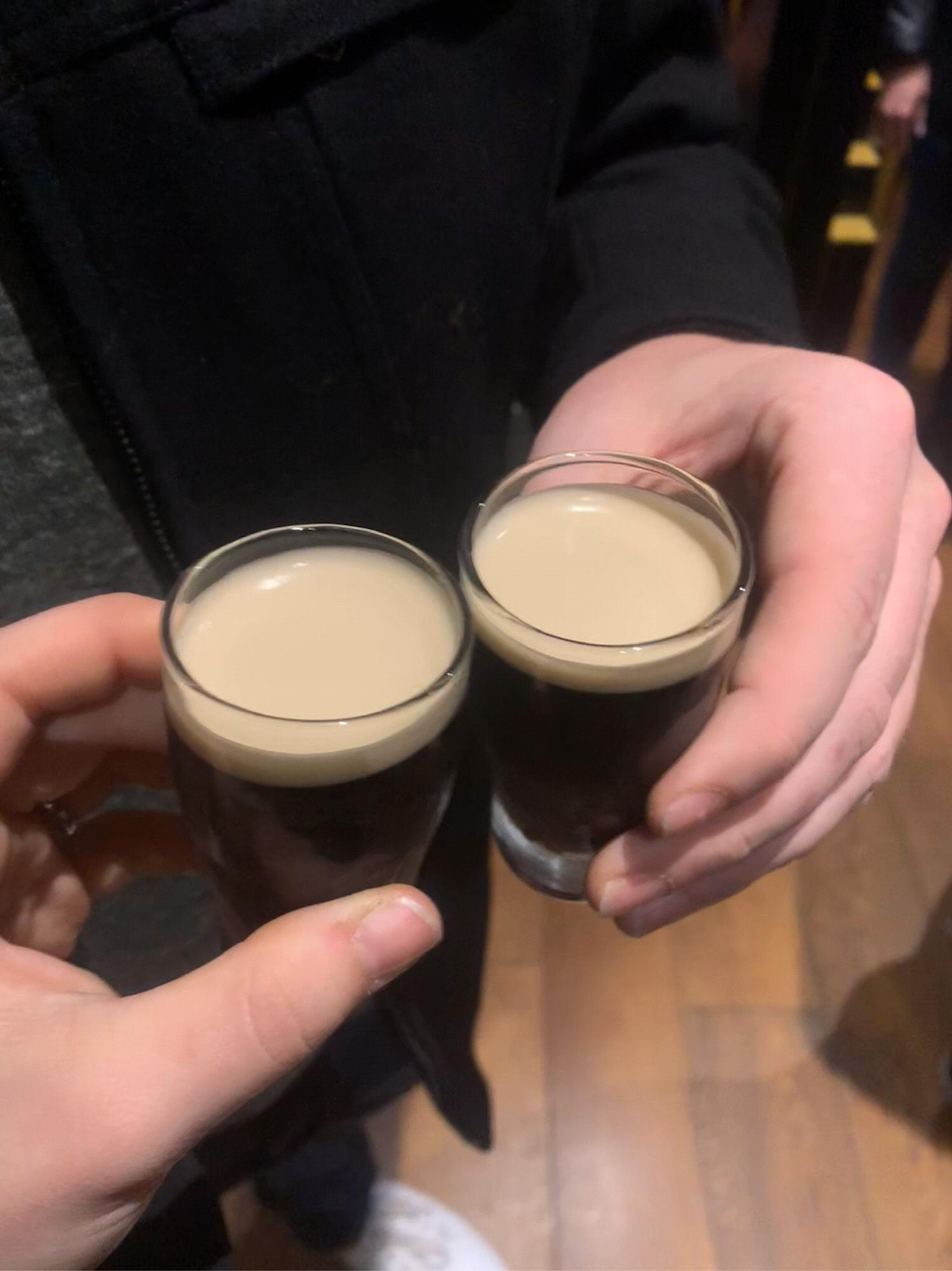 Cheers! Guinness in Dublin.