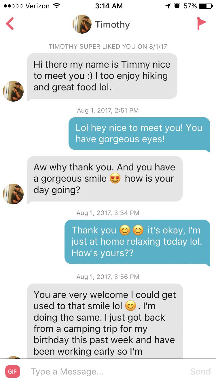 Our first conversation!