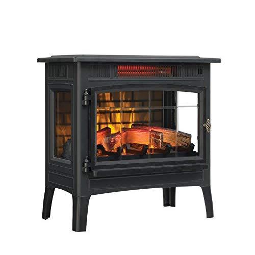 Duraflame 3D Infrared Electric Fireplace Stove with Remote Control - Portable Indoor Space Heater - DFI-5010 (Black)
