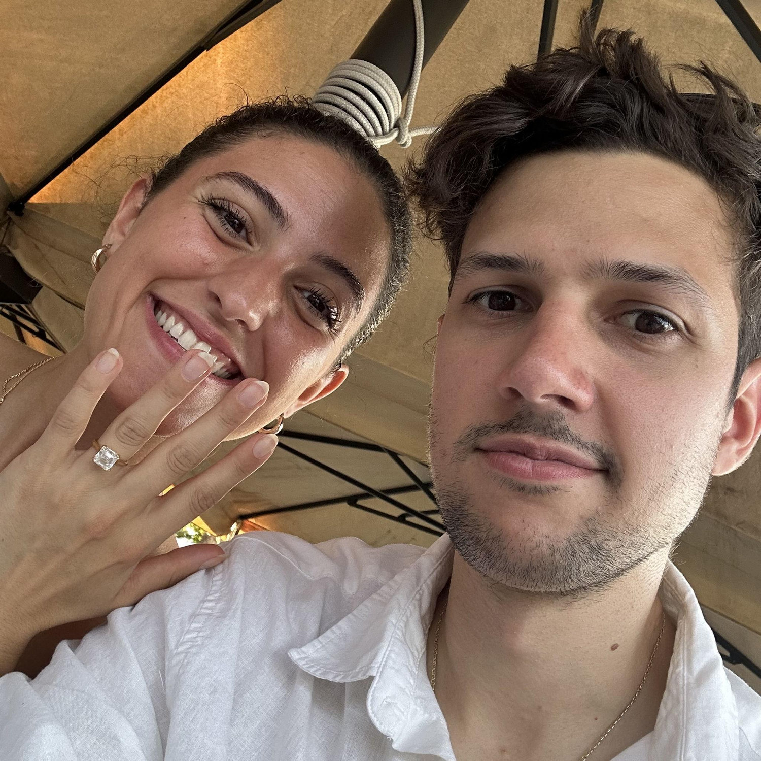 Selfie newly engaged!