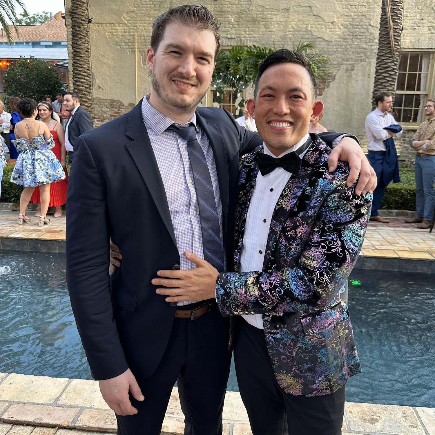 Dressed up at Kousha & Elise's wedding (May 2024)