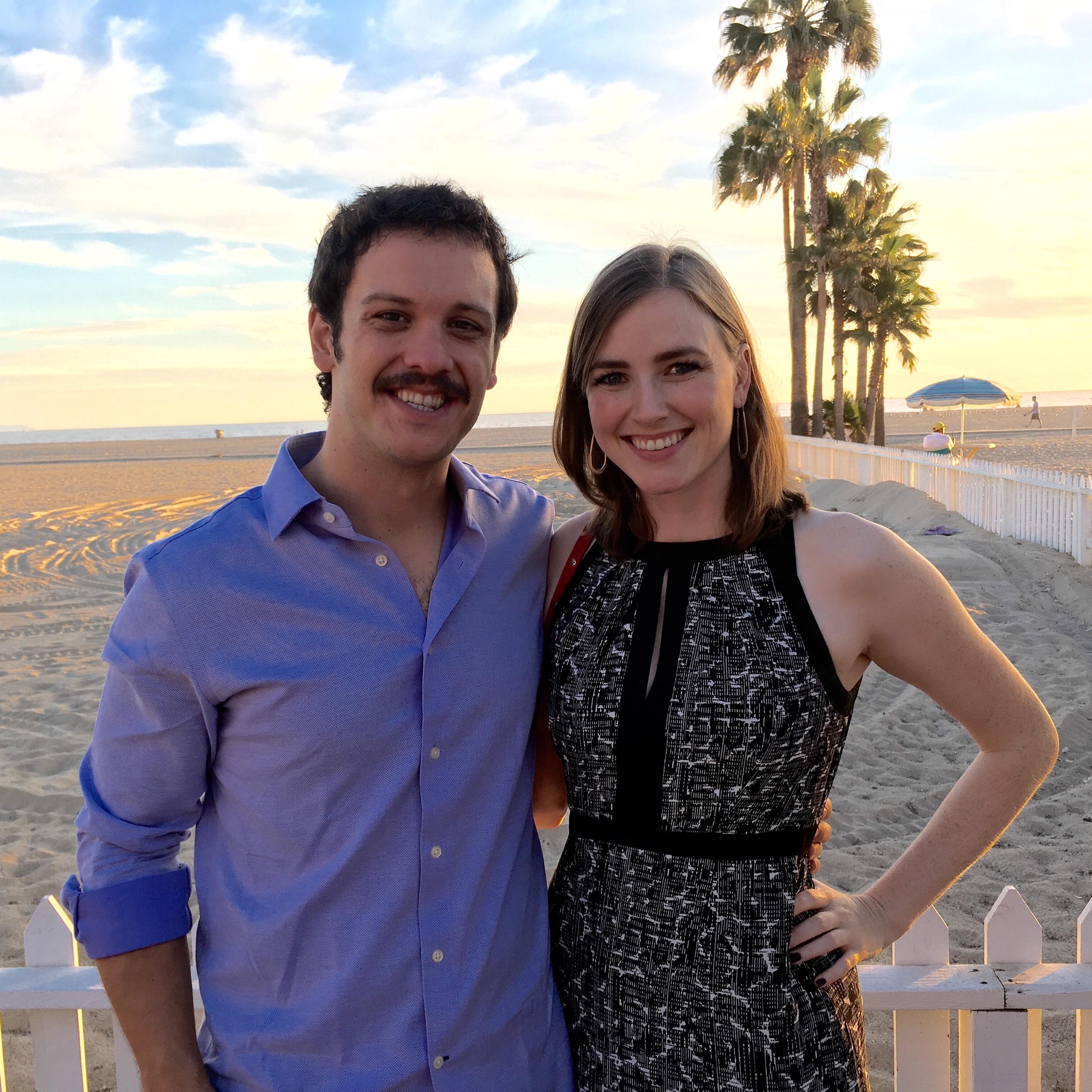 Mercifully the mustache phase did not last long (Santa Monica, October 2016)