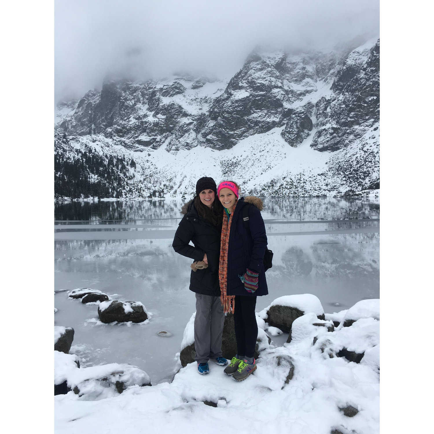 Hike to Morskie Oko Lake in Tatra National Park, Poland.