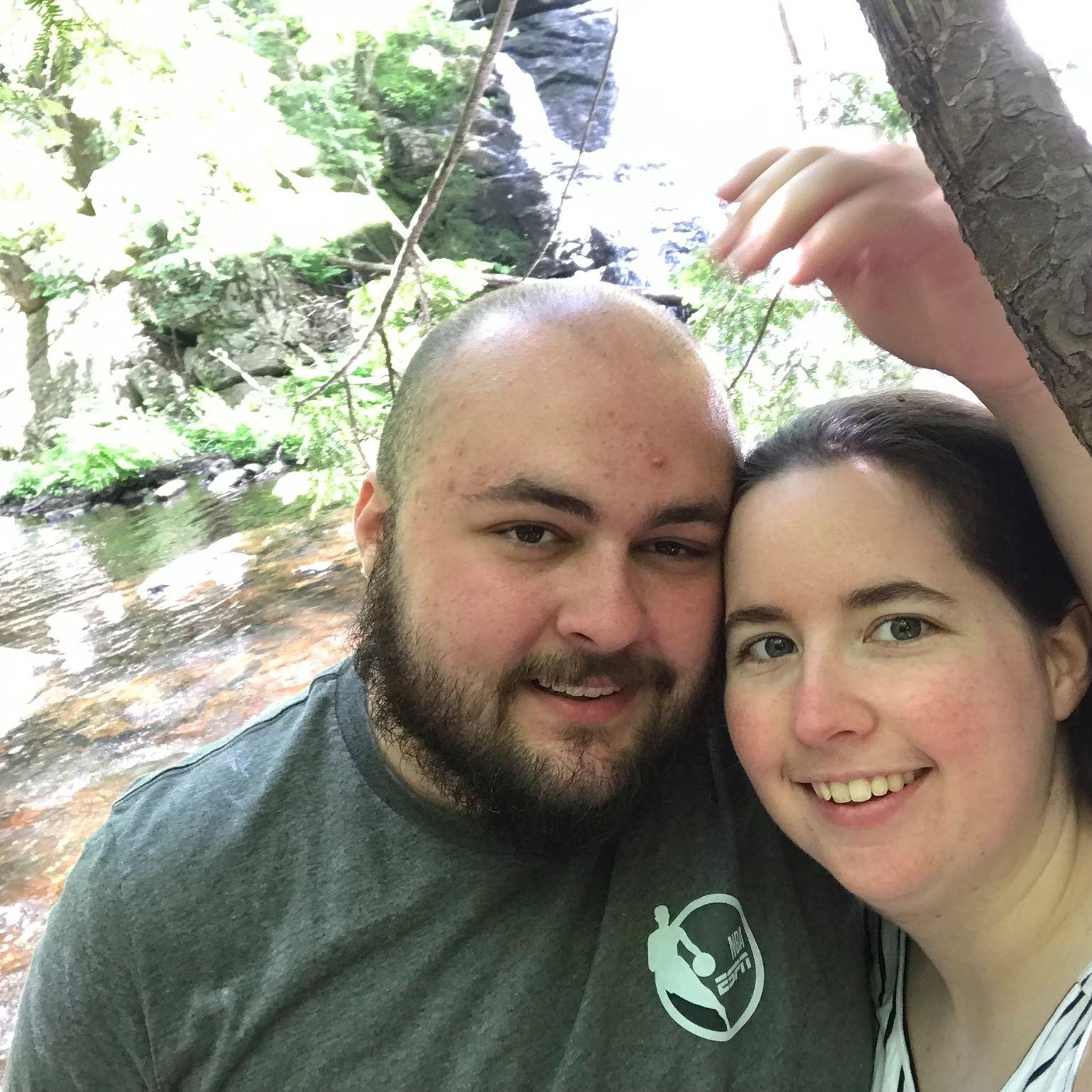Hiking up in New Hampshire near Nashua.