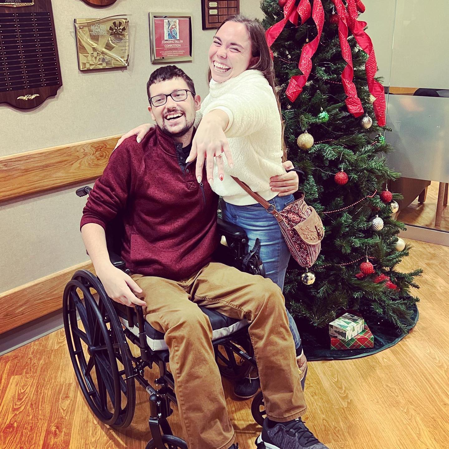 Bryan proposed in December 2022 while visiting his ICU unit, nurses, and doctors.