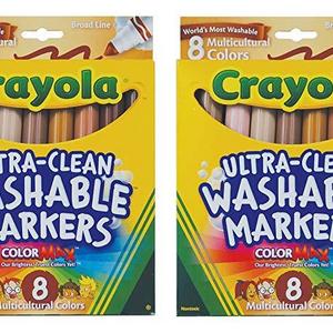 Crayola multicultural colors broad line markers (pack of 2) - CCPEP