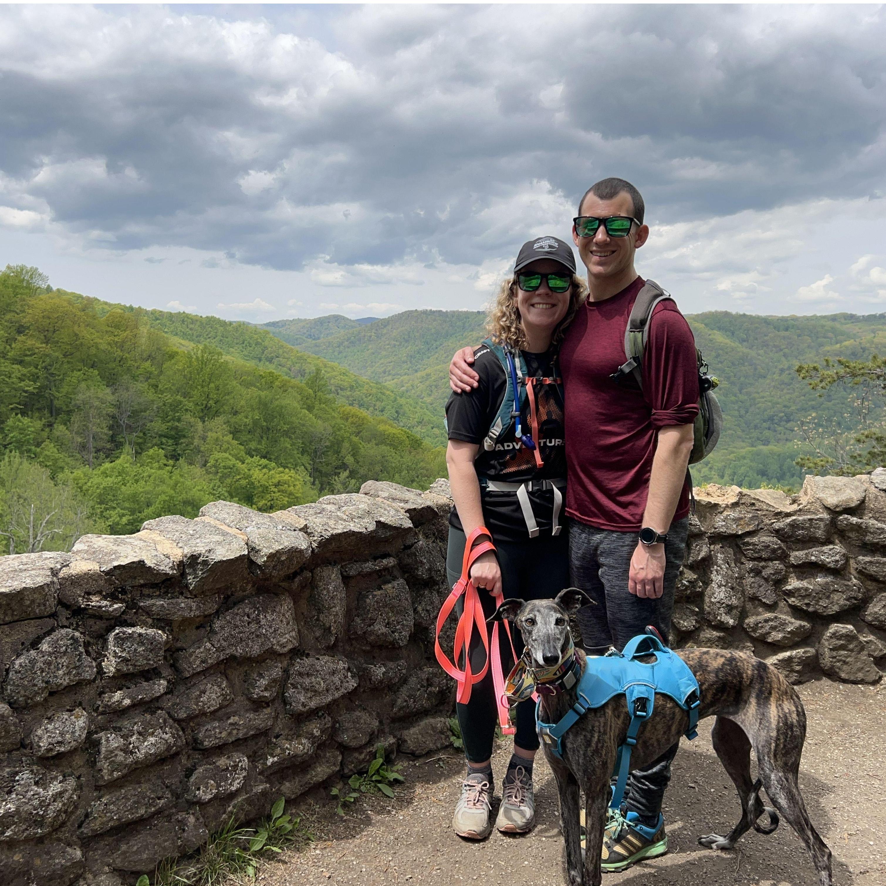 Engagement hike at Crabtree Falls