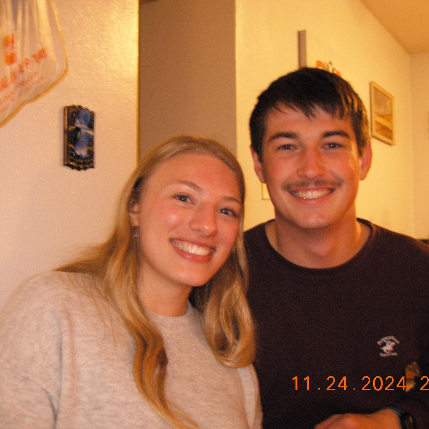 Isaac is proud of his first mustache:)