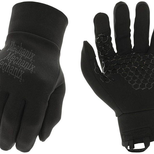 Mechanix Wear ColdWork Base Layer Winter Work Gloves - SoftShell Micro-Fleece Glove Liner - Secure Grip - Touchscreen Compatible - Machine Washable - Large - Covert Black