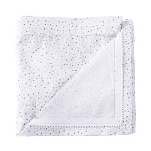 QuickZip Easy Change Crib Sheet With Wraparound Total Security Base, Gray Dot