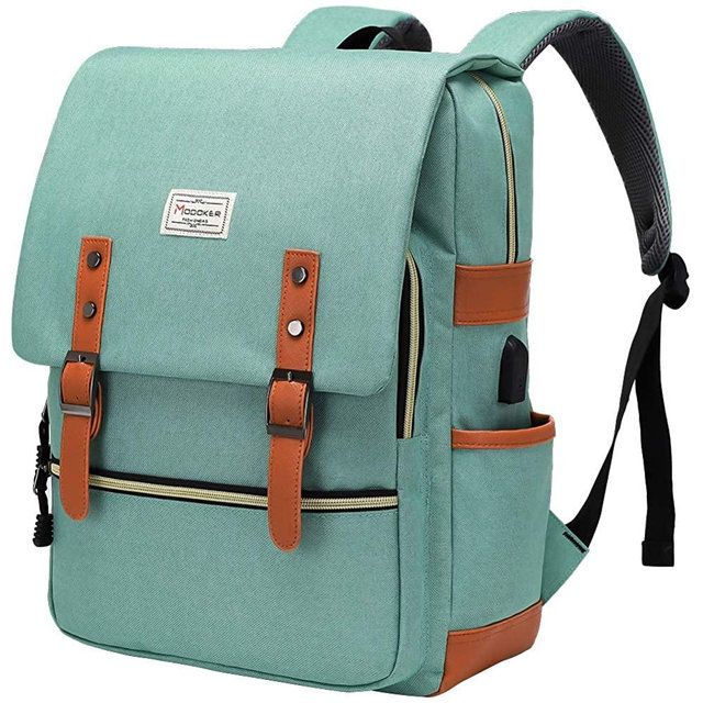 Modoker Vintage Laptop Backpack for Women Men,School College Backpack