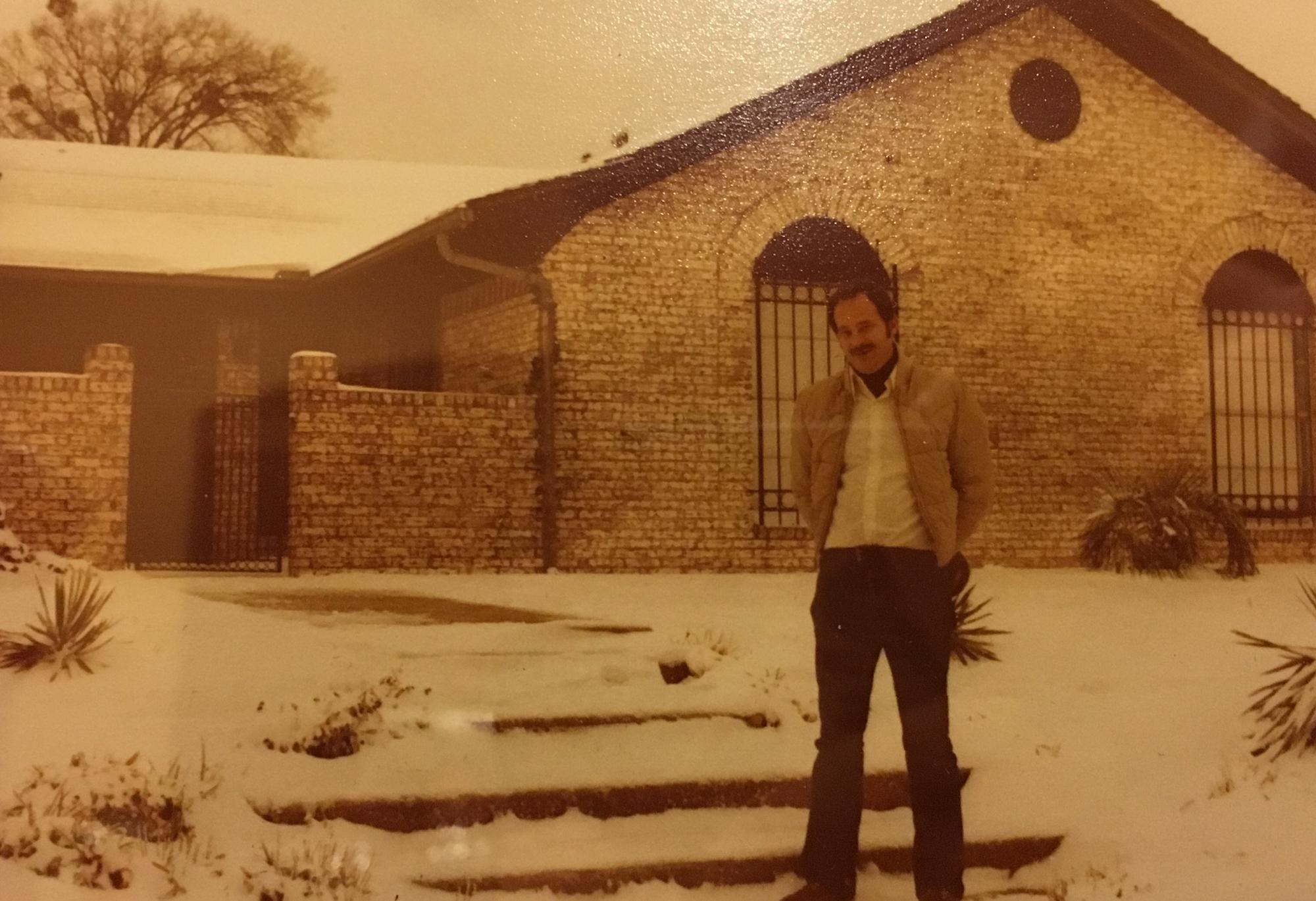 Richard Howell Sr in front of their family home in Lindale TX