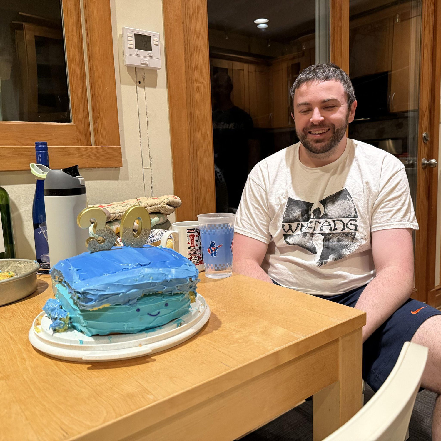 Mike turned 30 in November 2025! And to celebrate, Olivia baked him the ugliest cake possible. It was supposed to be a turtle...
