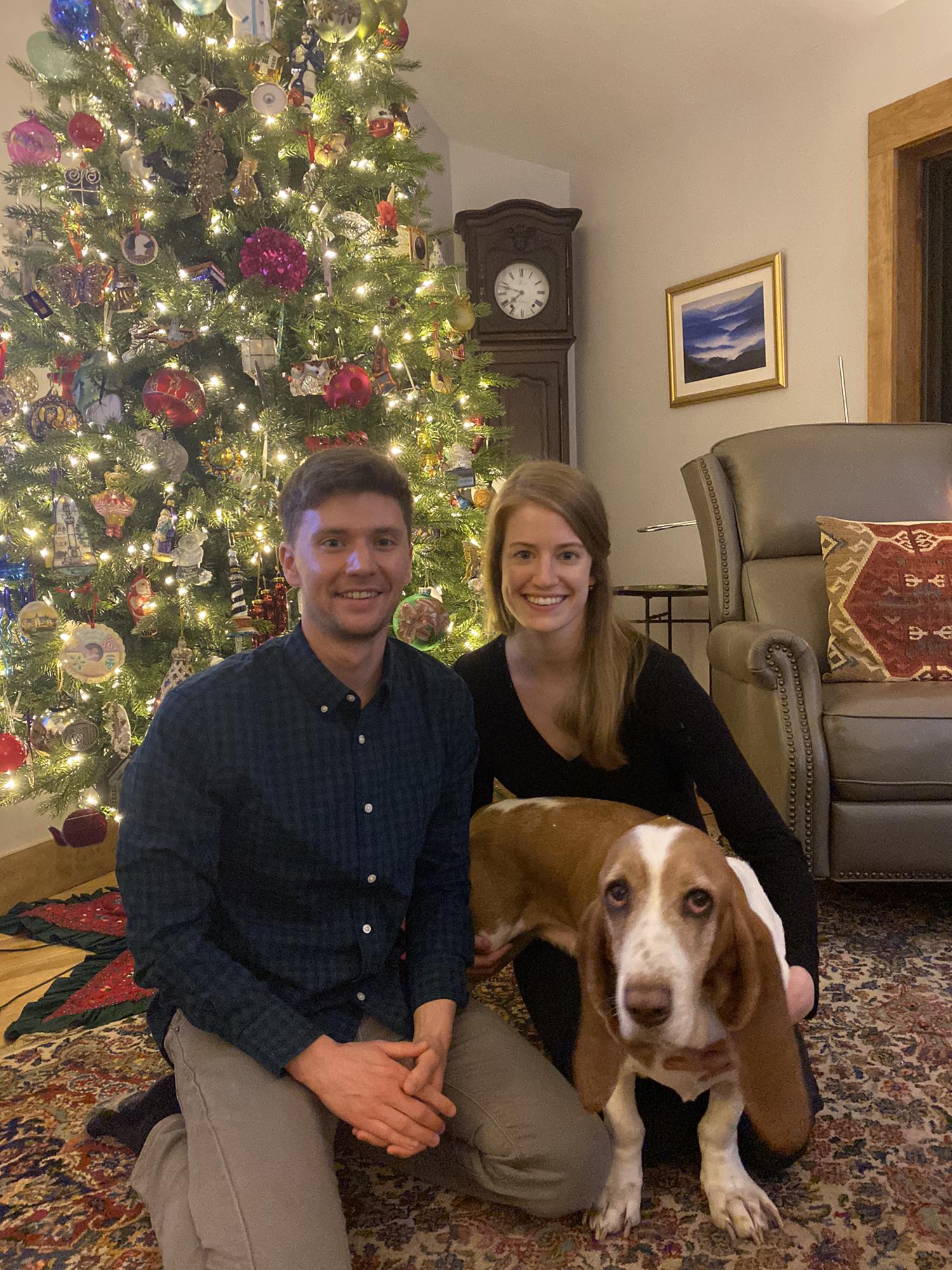 Our third Christmas together. Louie was still for 0.5 seconds.