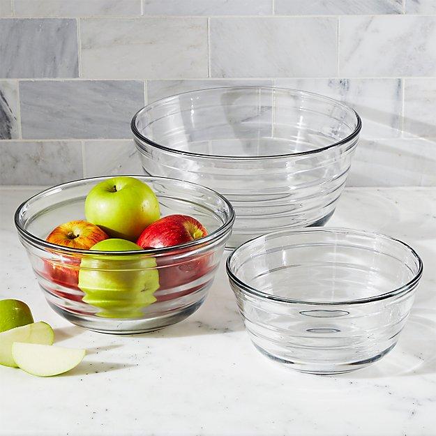 Baked by Fireking Glass Bowls, Set of 3