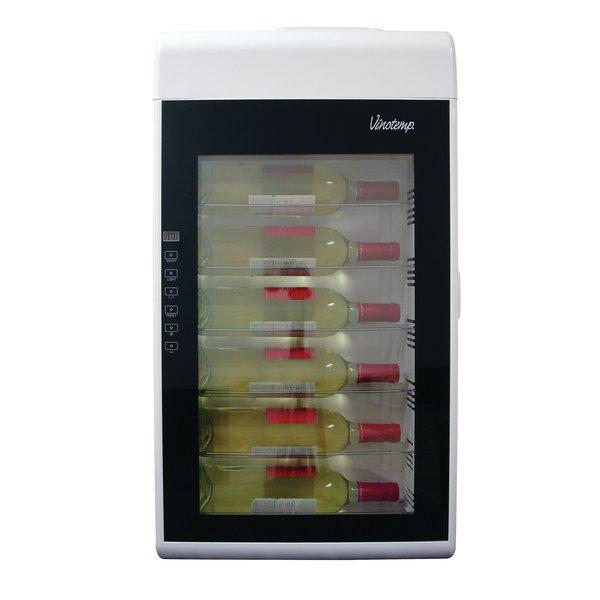 6 Bottle Wall-Mounted Thermoelectric Wine Cooler (White)